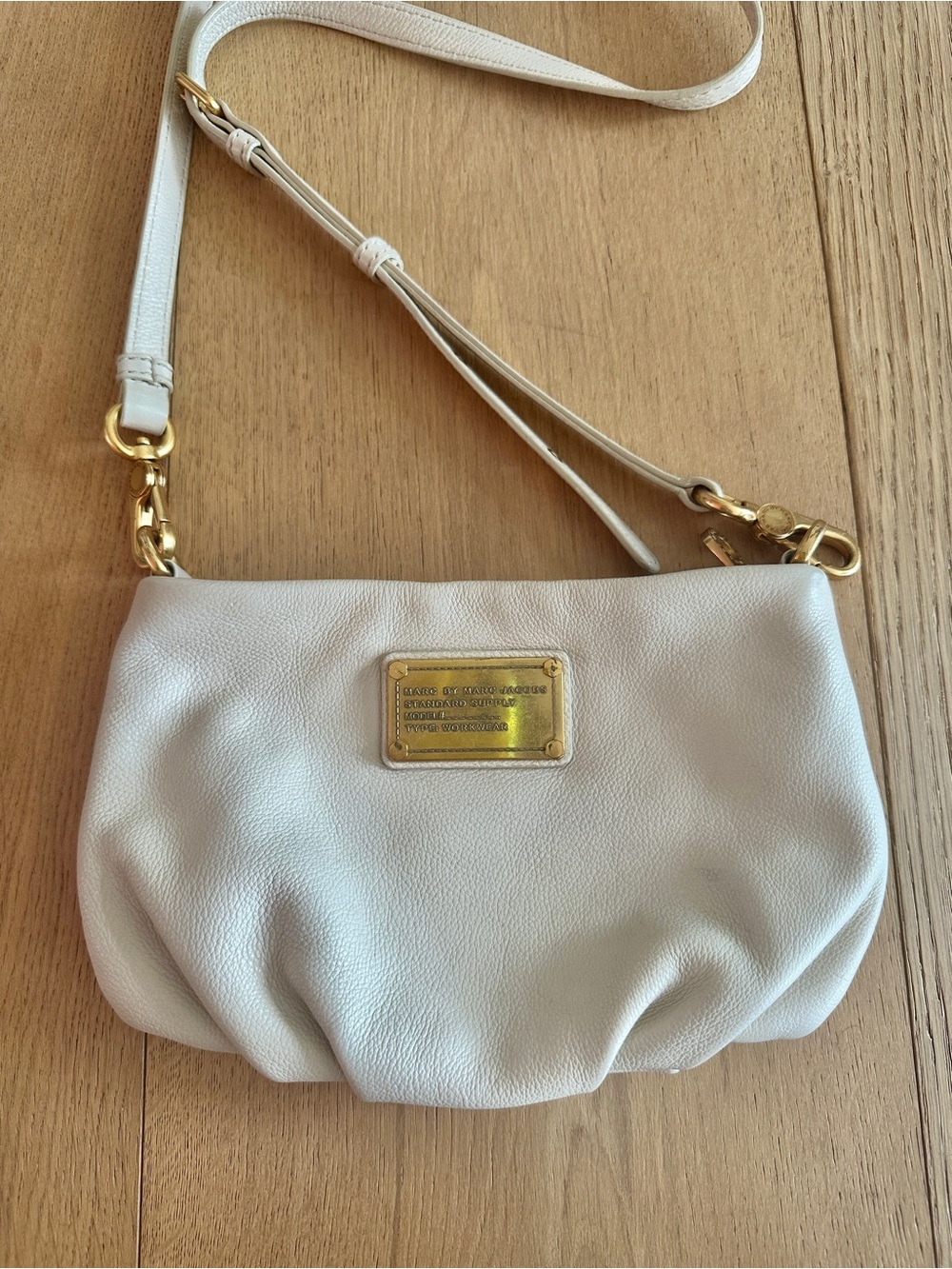 Marc by Marc Jacobs Classic Q Percy crossbody bag Cream Leather